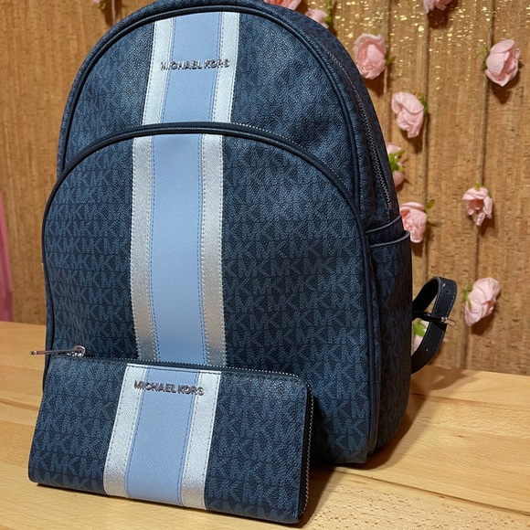 Michael Kors Handbags - Michael Kors Large Logo Backpack & Wallet